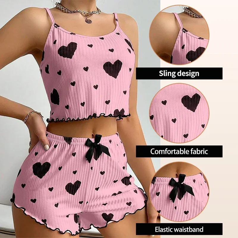 Kadın 2 Parça Pijama Takımı –  - Suspender Tank Top incelemesi ve fiyatı